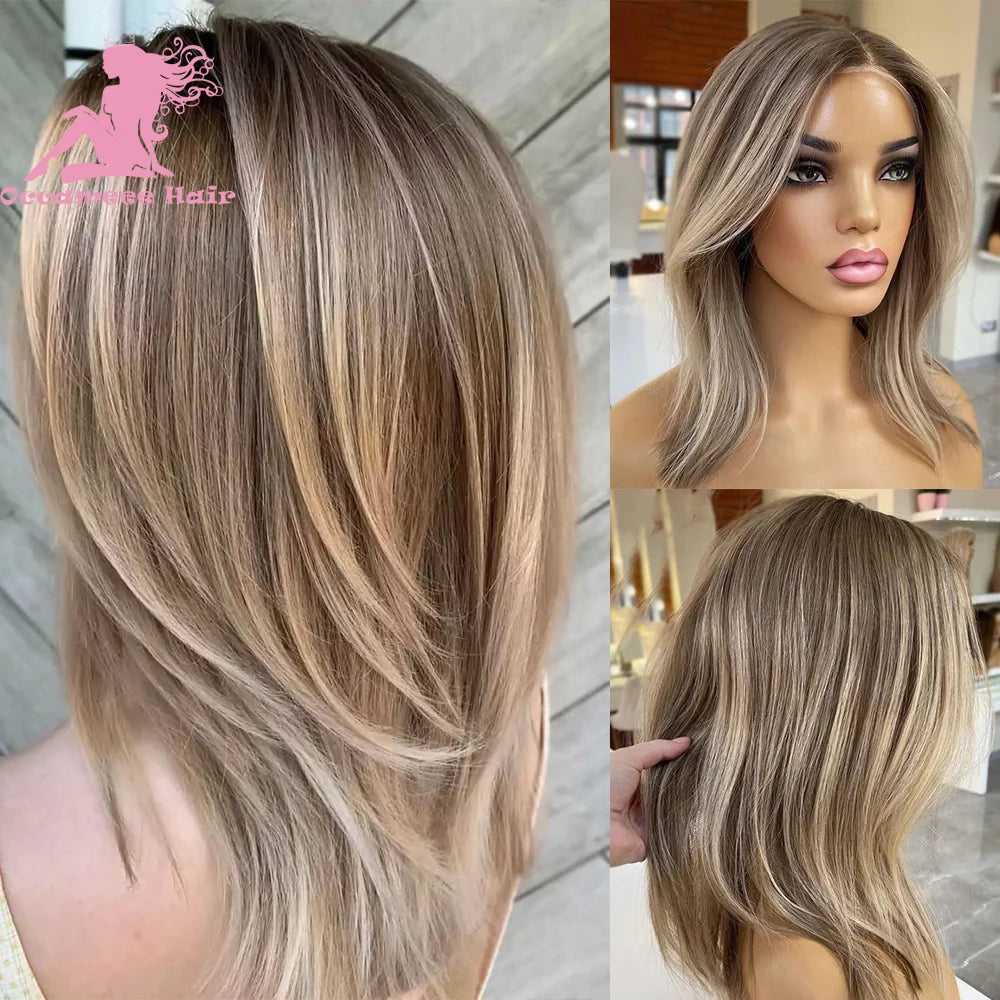 Color Pop | Brown Highlight Glueless HD Lace 13x6 Frontal Wig