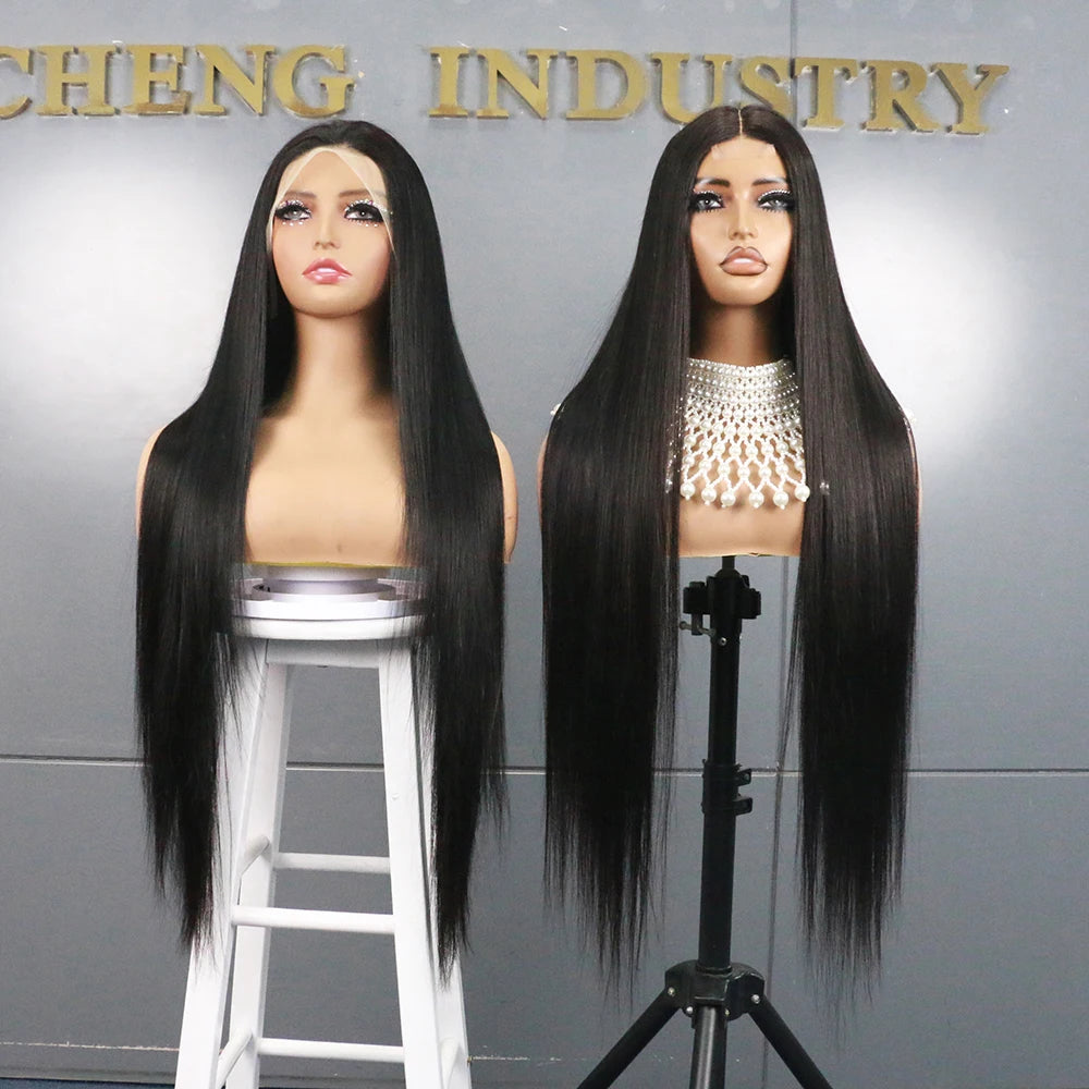 Classic Silk | 200% Density Straight Glueless HD Lace 13x6 Frontal Wig by NuoCheng Pre-Cut