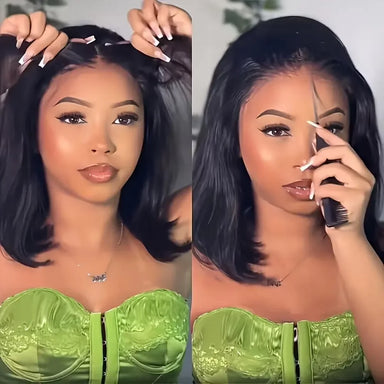 No Glue Needed | 300% Extra Density Wear & Go Glueless HD Lace 7x5 Closure Wig Pre-Cut