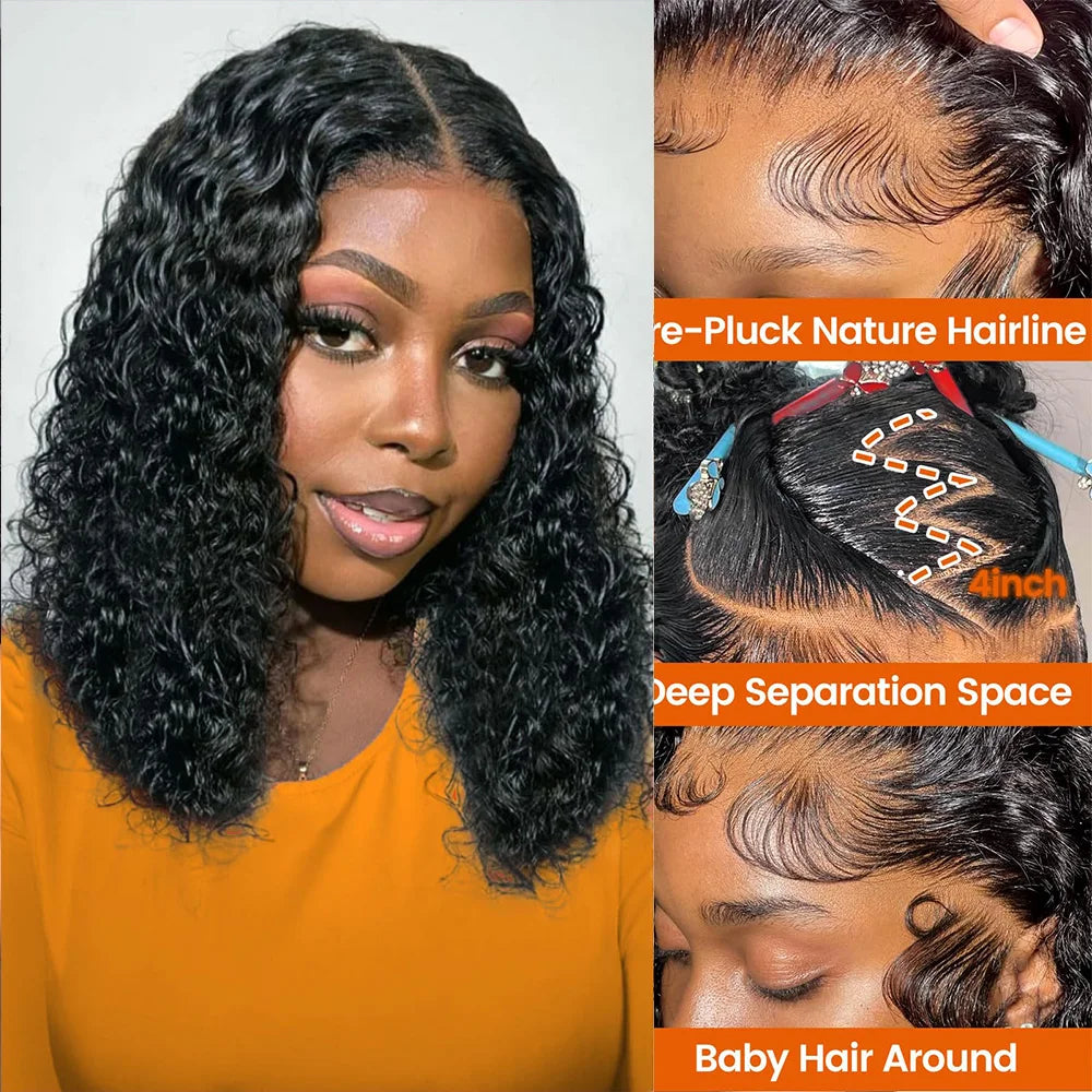Wear & Go | 180% Density Water Wave Glueless HD Lace 13x4 Frontal Wig Pre-Cut