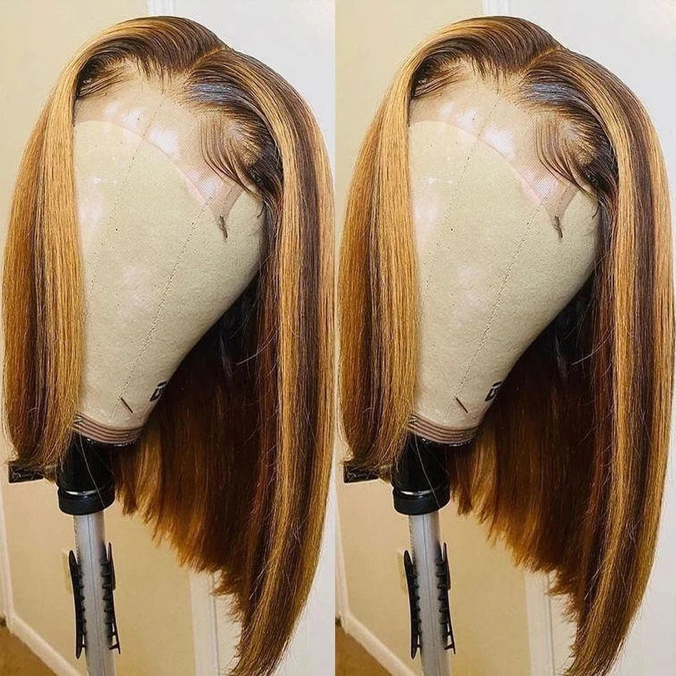 Trending Now | Honey Brown Highlight Glueless HD Lace 13x4 Frontal Wig by SilkyConfidence