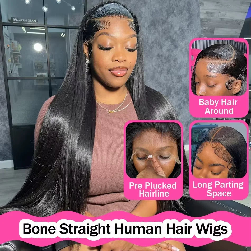 Sleek & Smooth | Straight Glueless HD Lace 13x6 Frontal Wig Pre-Cut