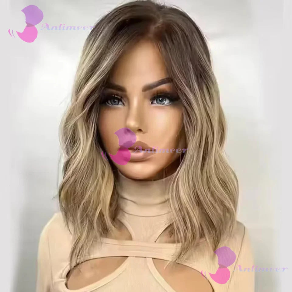 Color Pop | Brown Highlight Glueless HD Lace 13x4 Frontal Wig Pre-Cut