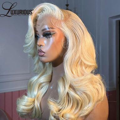 Ready To Wear | 613 Blonde 250% High Density Deep Wave Glueless HD Lace 13x6 Frontal Wig