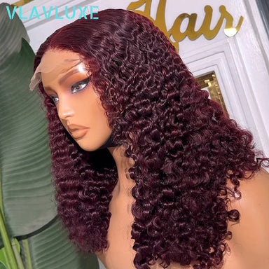 Throw On & Go | Burgundy 99J 400% Super Density Deep Wave Glueless HD Lace 13x6 Frontal Wig