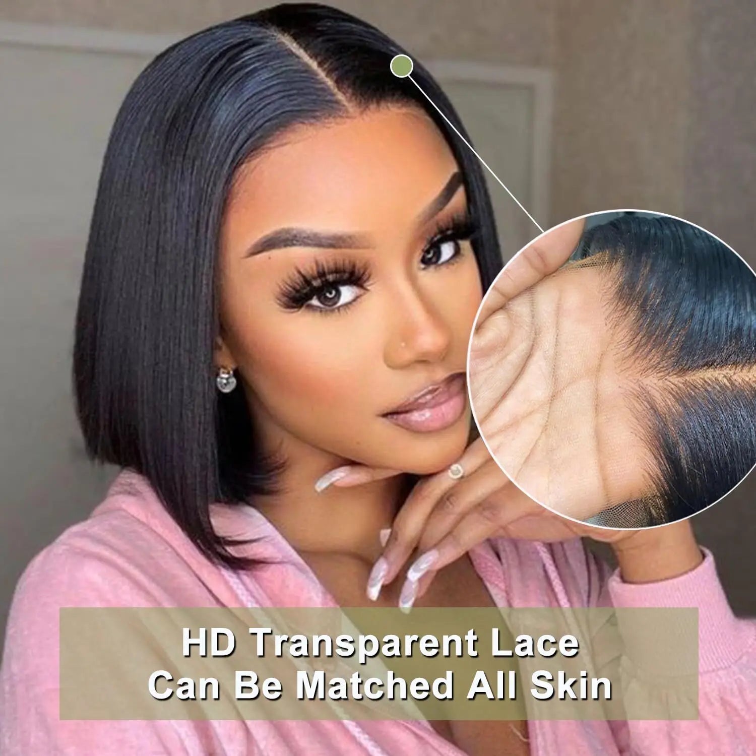 Chic Bob | Bob Glueless HD Lace 7x5 Closure Bob Wig