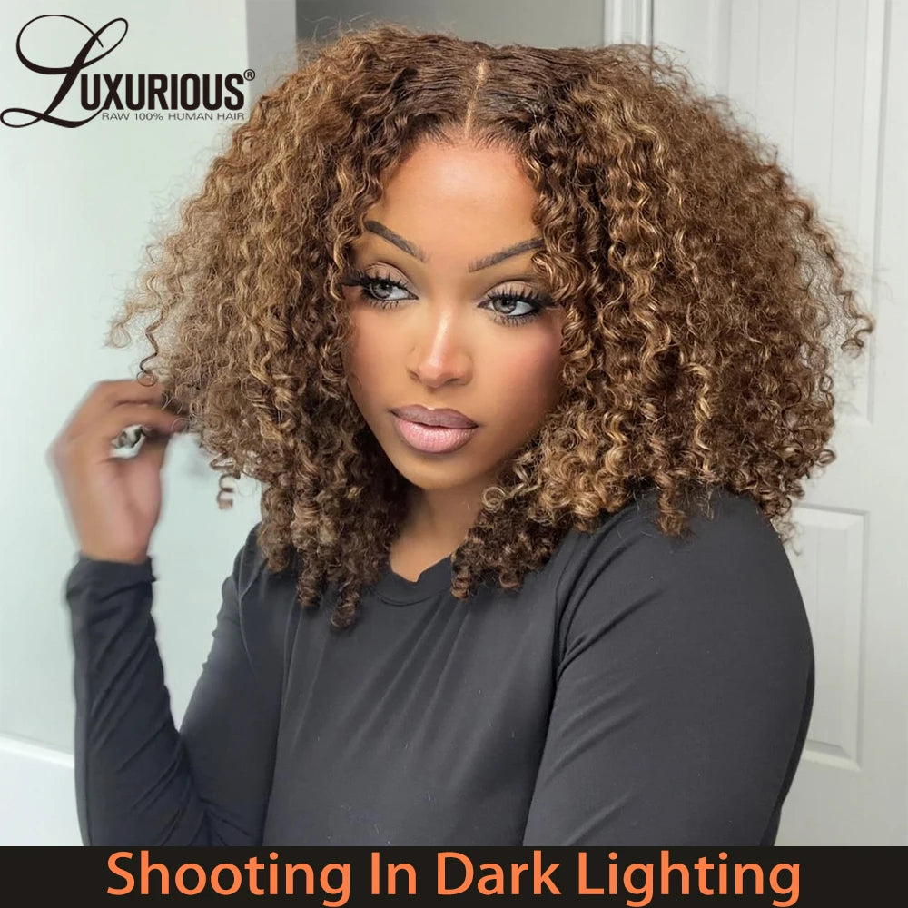 Trending Now | Honey Brown Highlight 250% High Density Highlight Glueless HD Lace 13x4 Frontal Wig