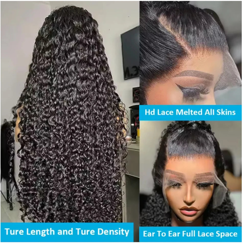 Ready To Wear | 200% Density Deep Wave Glueless HD Lace 13x6 Frontal Wig