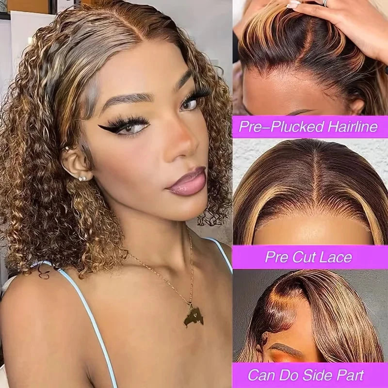 Trending Now | Honey Brown Highlight Glueless HD Lace 13x4 Frontal Wig