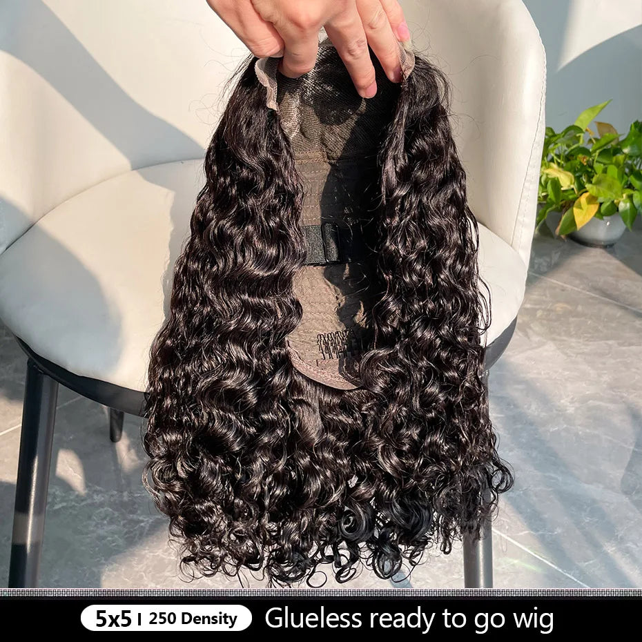 Effortless Waves | Water Wave Glueless HD Lace 13x4 Frontal Wig Pre-Cut
