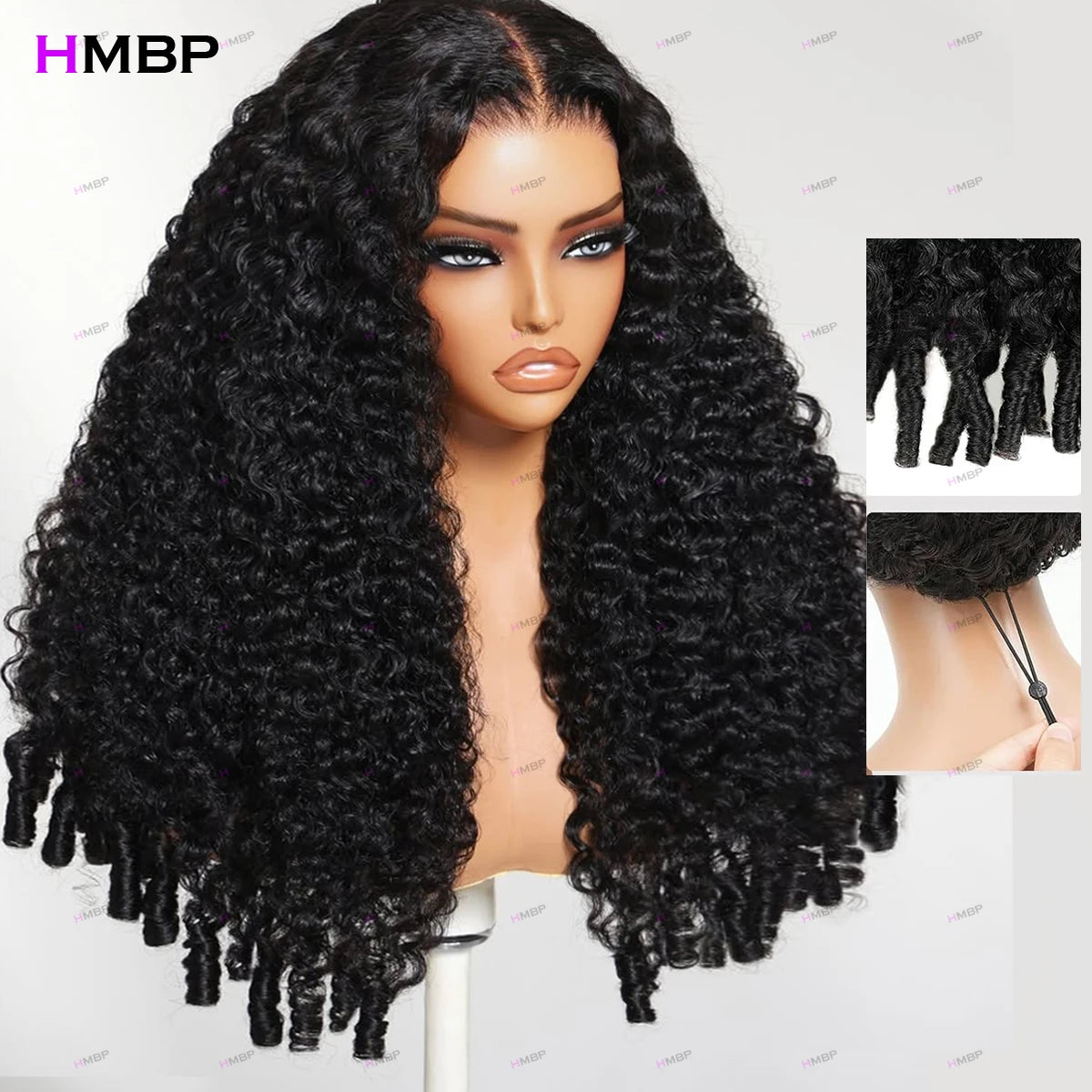 Curl Goals | Kinky Curly Glueless HD Lace 13x4 Frontal Wig by HMBP