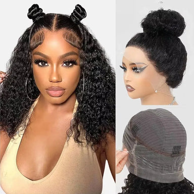 Curl Goals | 250% High Density Kinky Curly Glueless HD Lace 13x4 Frontal Wig by CAJOSAL