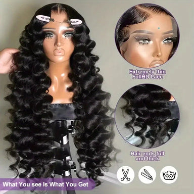 Wear & Go | 200% Density Deep Wave Glueless HD Lace 13x6 Frontal Wig Pre-Cut
