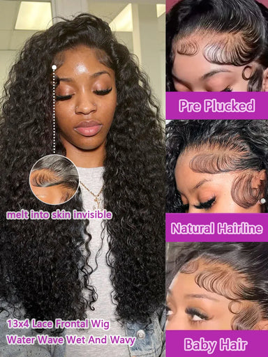 Wear & Go | Water Wave Glueless HD Lace 13x6 Frontal Wig