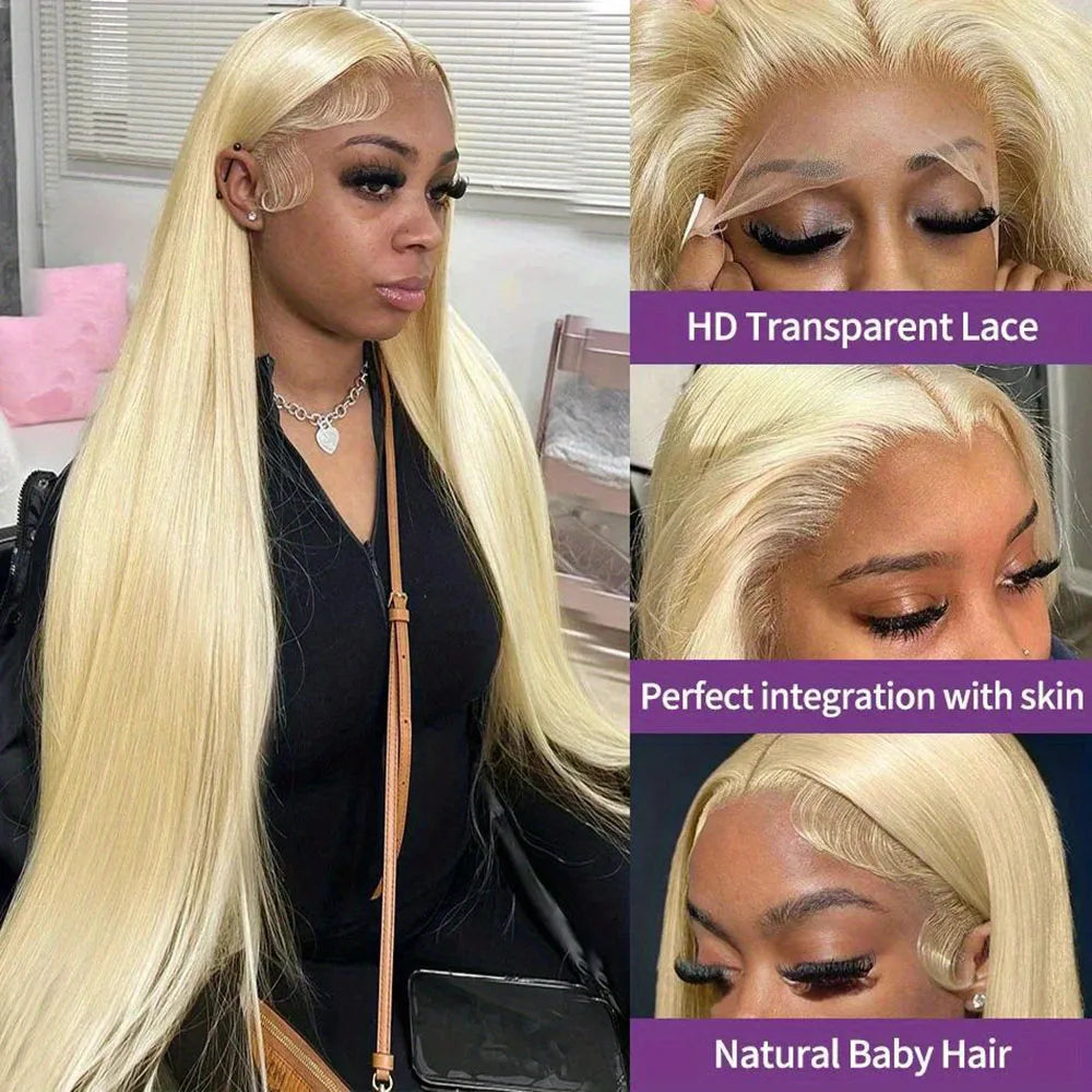 Blonde Vibes | 250% High Density 613 Blonde Glueless HD Lace 13x6 Frontal Wig · 0387