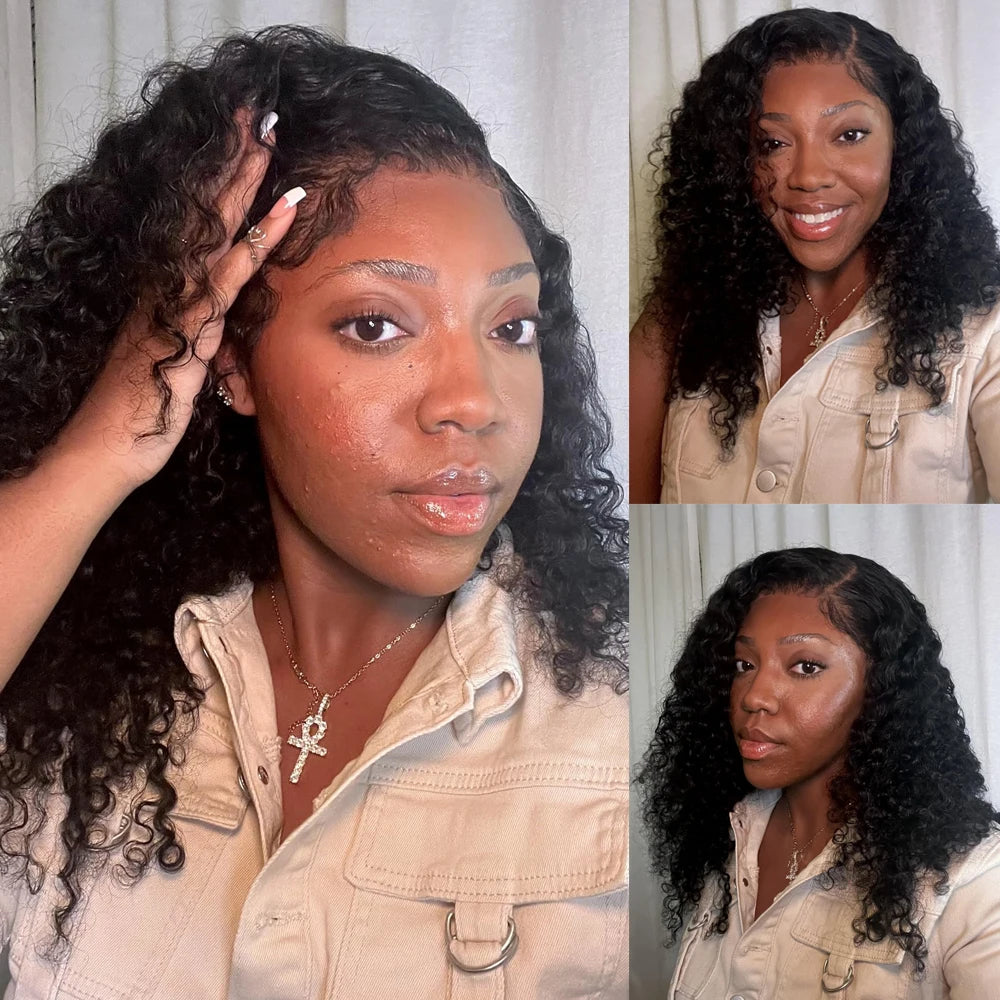 Curl Goals | Kinky Curly Glueless HD Lace 13x4 Frontal Wig by DC hair