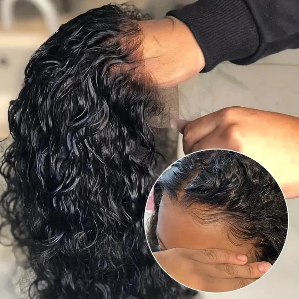 Throw On & Go | 200% Density Water Wave Glueless HD Lace 13x4 Frontal Duolux Hair Wig