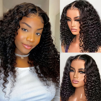 Throw On & Go | 200% Density Deep Wave Glueless HD Lace 13x4 Frontal Wig Pre-Cut