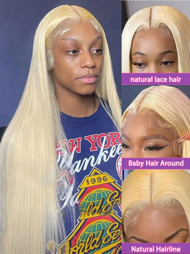 Blonde Vibes | 220% Density 613 Blonde Glueless HD Lace 13x4 Frontal Wig