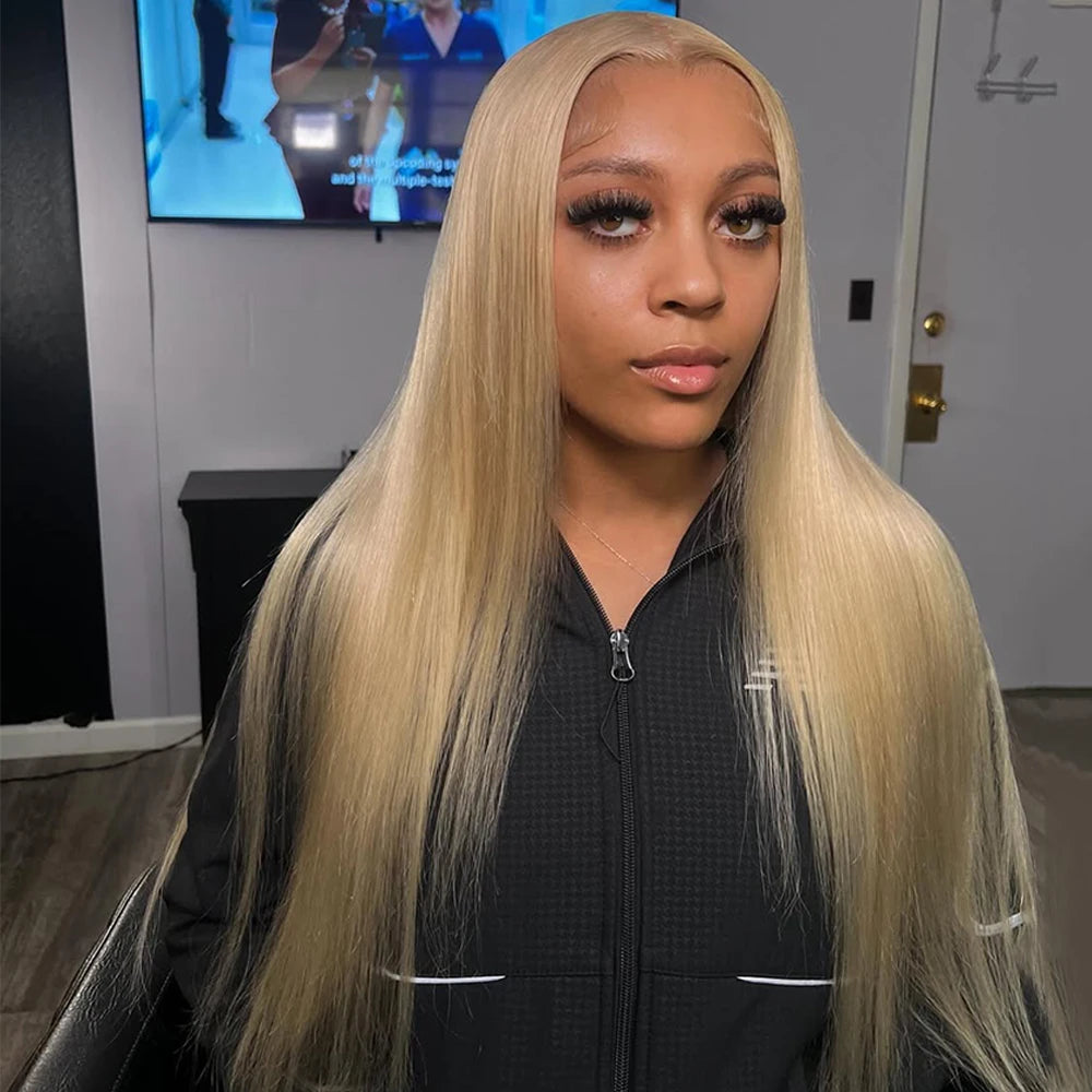 Sleek & Smooth | Straight Glueless HD Lace 13x4 Frontal Wig Pre-Cut by Lucky Queen