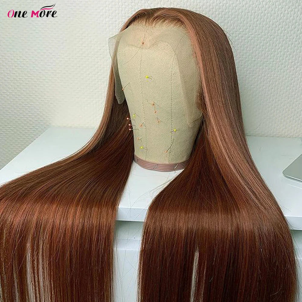 Polished Look | Chocolate Brown Straight Glueless HD Lace 13x4 Frontal Wig