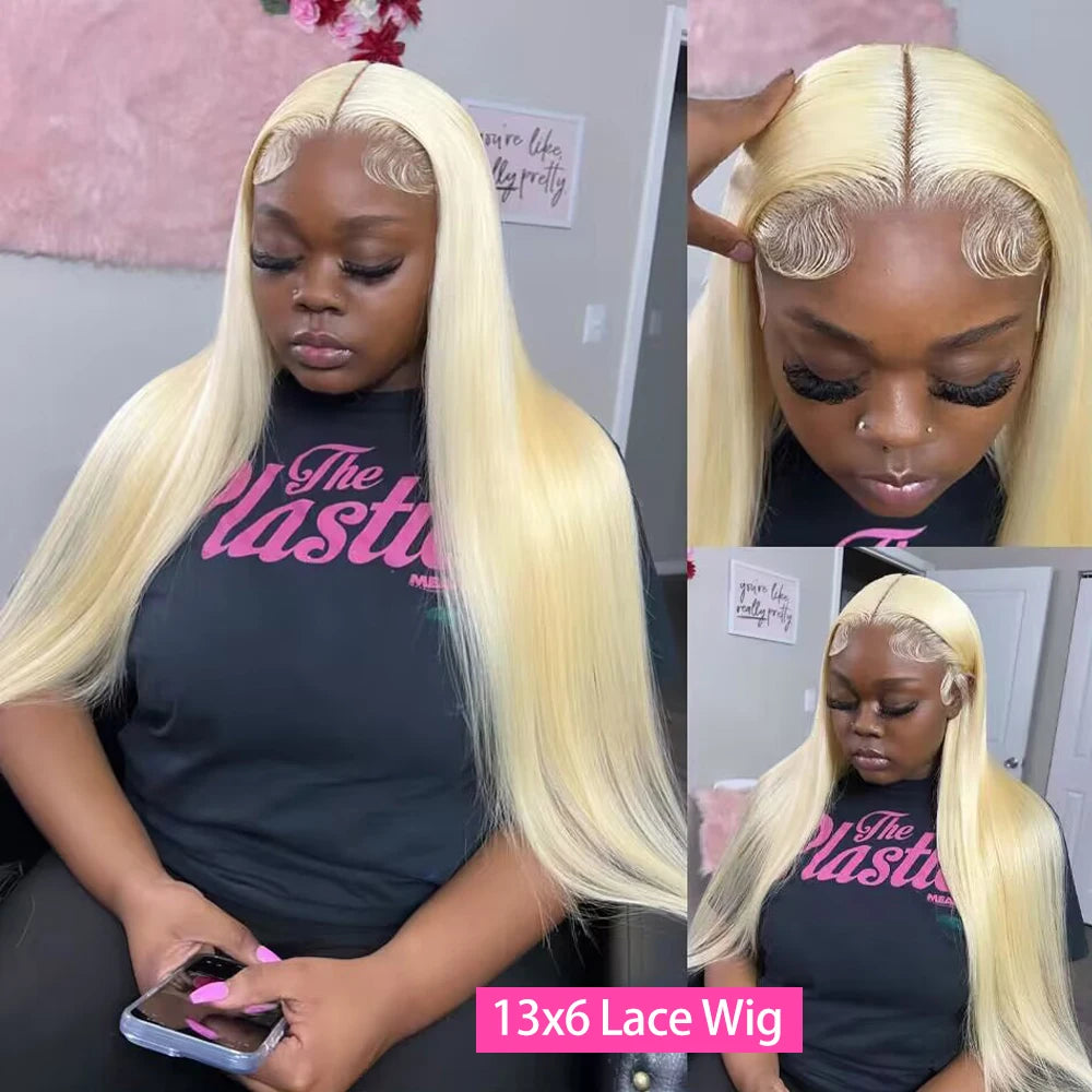 Blonde Vibes | 613 Blonde Glueless HD Lace 13x6 Frontal Lafino Hair Wig