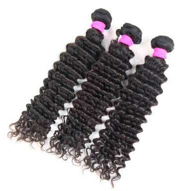 3pcs Body Wave / Water Wave / Deep Wave / Yaki Straight / Silky Straight 100% Virgin Human Hair Bundles