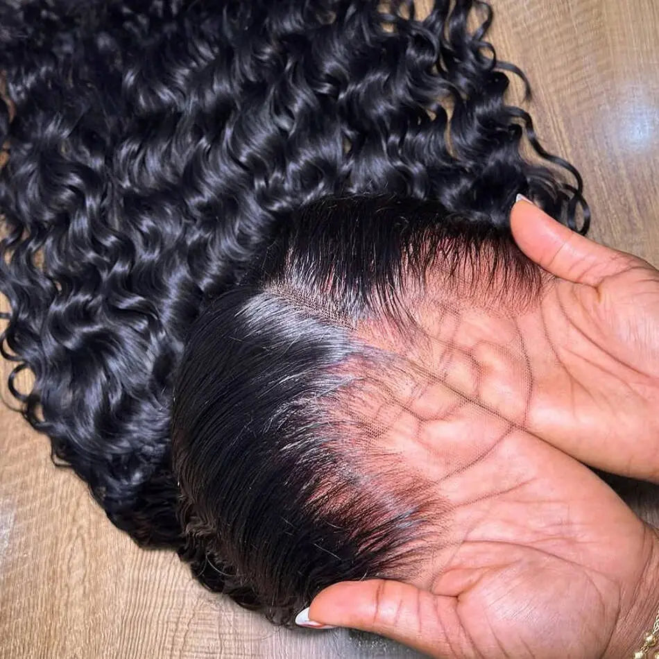 Melted Hair 180% Density Deep Wave Wig Glueless 7x5 Closure Pre-Cut Lace Wig