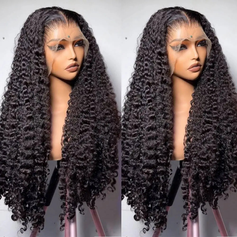 Melted Hair 180% Density Curly Wig Glueless 13x6 Frontal Wig
