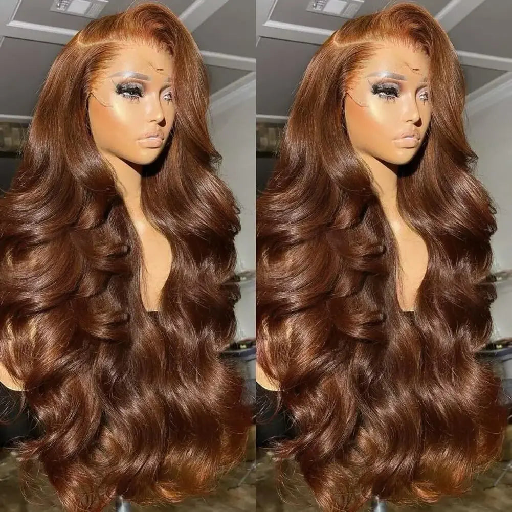 Wear & Go | Brown Body Wave Glueless HD Lace 13x6 Frontal Wig