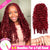 Burgundy Curly Crochet Braiding Hair Extensions — 100% Human Hair