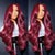 Melted Hair Burgundy Body Wave Wig Glueless 13x6 Frontal Wig — Pre-Plucked