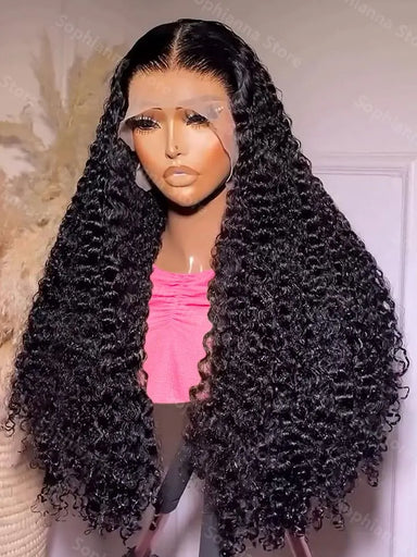 Melted Hair Deep Wave Wig Glueless 13x6 Frontal Wig — Transparent Lace