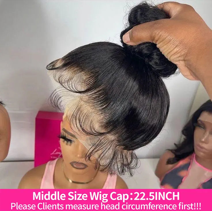 Melted Hair Straight Wig Glueless 360 Lace Wig