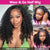 Melted Hair 180% Density Kinky Curly Wig Glueless Half Wig — Style 7