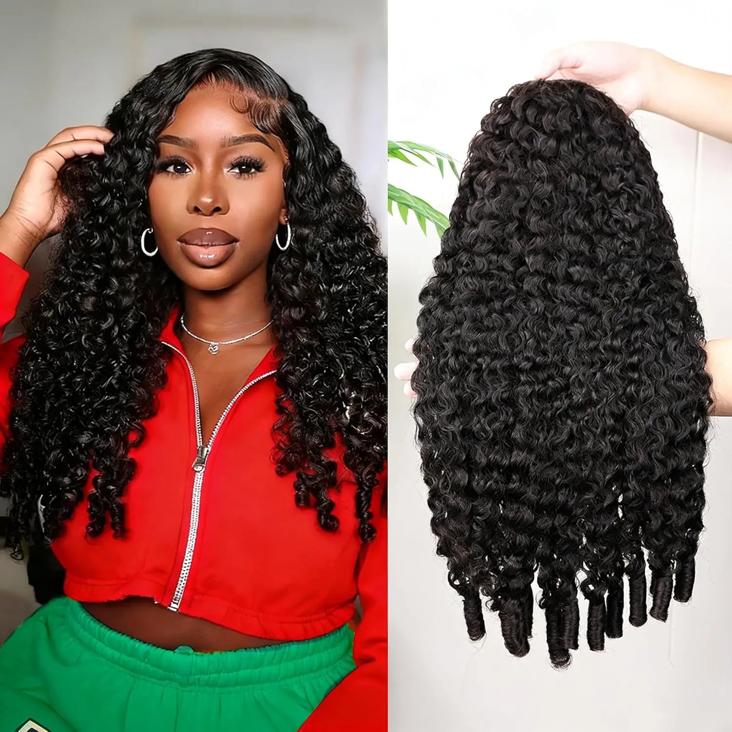 Melted Hair Kinky Curly Wig Glueless 13x6 Frontal Wig — Style 3