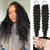 Melted Hair Feather Deep Wave Crochet Human Hair For Boho Braids Miracle Knots Pre-Looped Knotless Invisible Soft Reusable Hair Extensions Invisible Pre-Separated Beginner-Friendly For Black Women