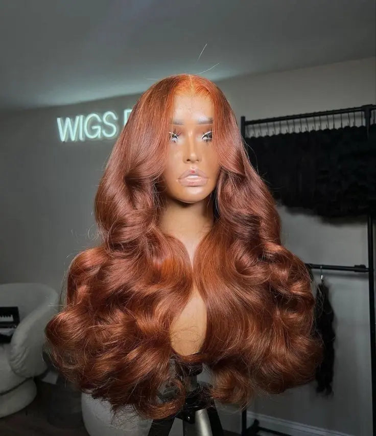 Slay All Day | Ginger Straight Glueless HD Lace 13x4 Frontal Wig