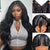Melted Hair 180% Density Body Wave Wig Glueless V-Part Wig — Style 3
