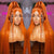 Melted Hair Ginger Bone Straight Wig Glueless 13x6 Frontal Wig