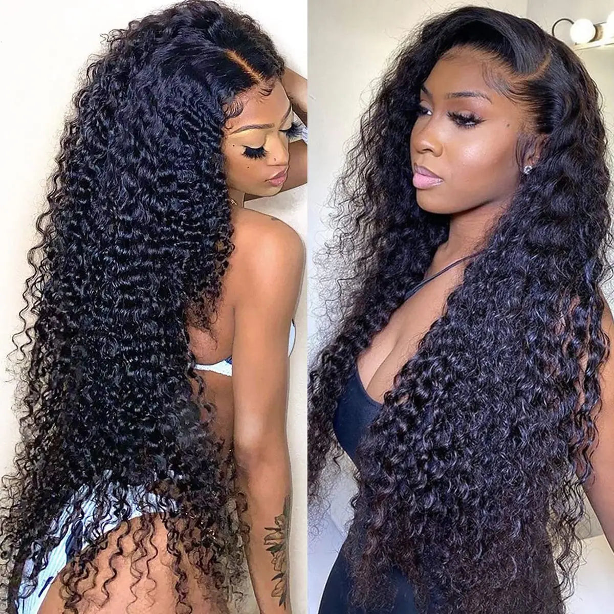 Fresh Install | Kinky Curly Glueless HD Lace 13x6 Frontal Wig Pre-Cut