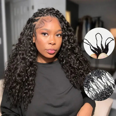 Curly Crochet Braiding Hair Extensions — 100% Human Hair