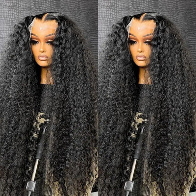 Melted Hair 180% Density Kinky Curly Wig Glueless 13x6 Frontal Wig — Style 2