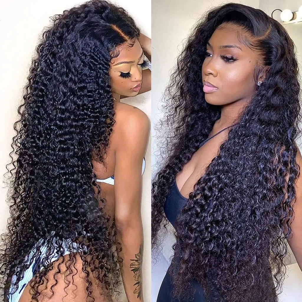 Melted Hair 180% Density Kinky Curly Wig Glueless 13x6 Frontal Wig — Pre-Plucked