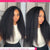 No Glue No Fuss | Kinky Straight No-Lace Glueless Half Wig