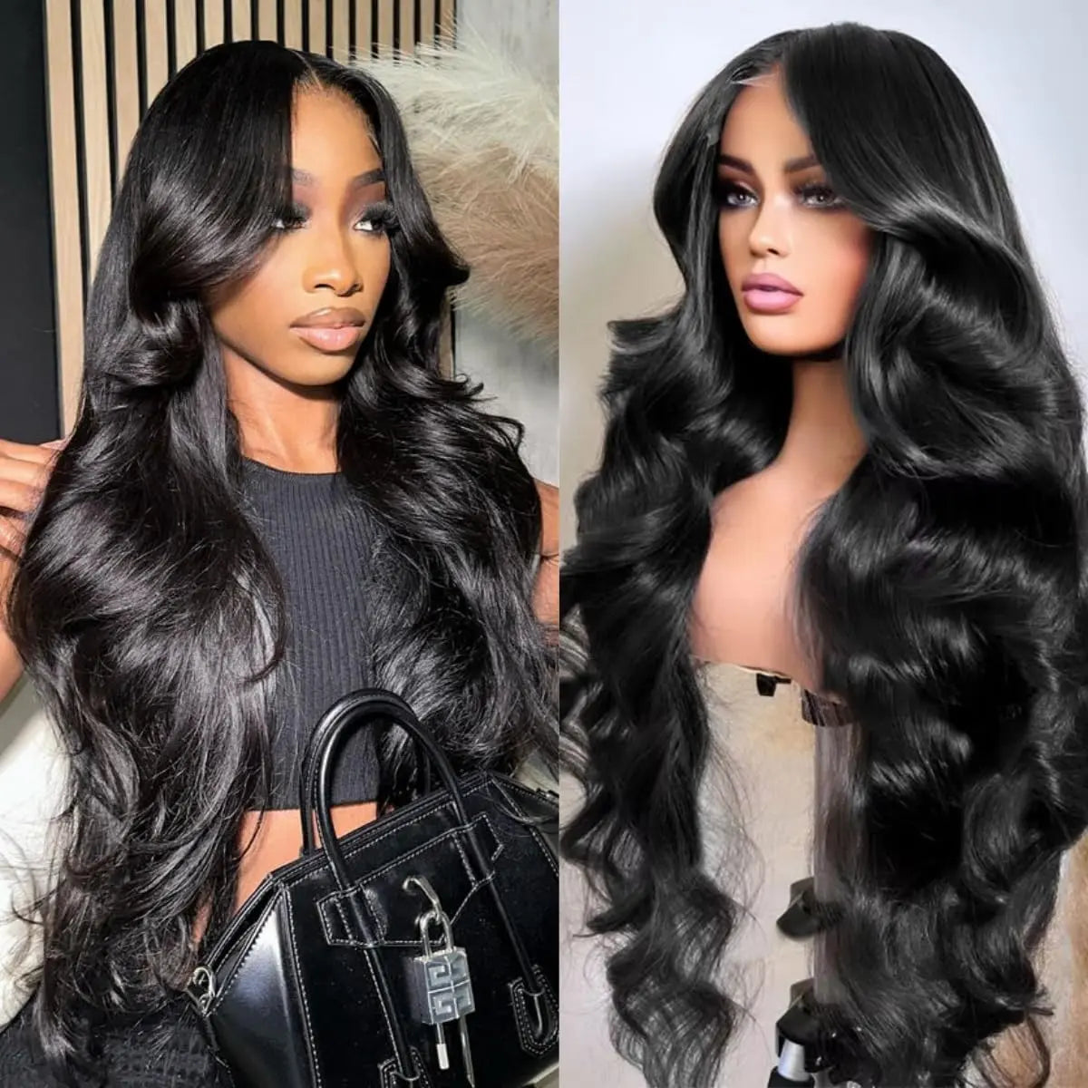 Effortless Glam | Deep Wave Glueless HD Lace 13x6 Frontal Wig Pre-Cut