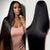 Melted Hair 180% Density Straight Wig Glueless 13x6 Frontal Wig — Bleached Knots