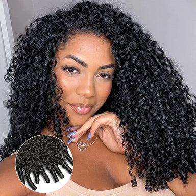 Melted Hair Curly Wig Glueless Headband Wig