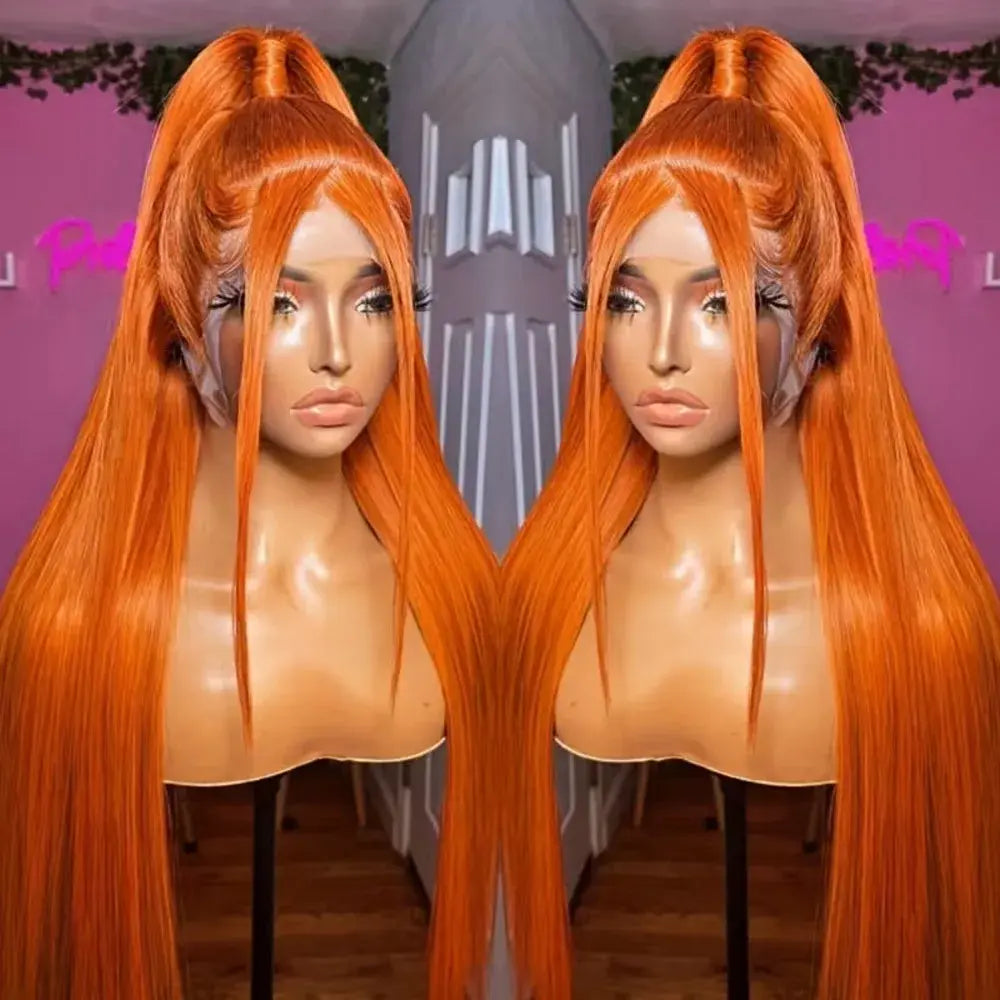 Effortless Glam | Ginger Straight Glueless HD Lace 13x6 Frontal Wig Pre-Cut