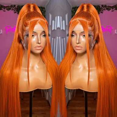 Effortless Glam | Ginger Straight Glueless HD Lace 13x6 Frontal Wig Pre-Cut
